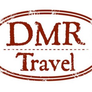 DMR Travel logo with edges cut square